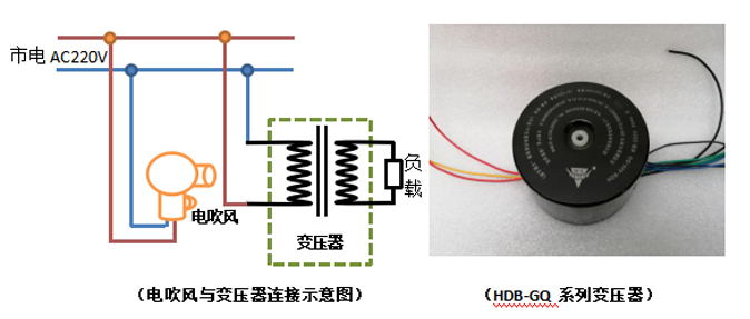 电吹风与Q型变压器连接示意图.jpg